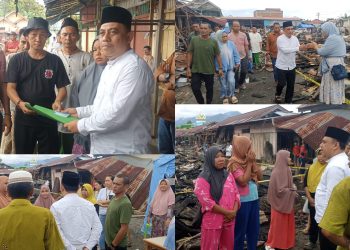 Bupati Bolmong Tinjau Lokasi Kebakaran Pasar Tradisional Lolak