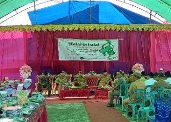 Bupati dan Wabup Bolsel Hadir Meriahkan Halal Bi Hahal di Desa Pinolosian Selatan