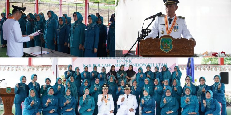 Bupati Iskandar Kamaru Kukuhkan Pengurus dan Anggota TP-PKK Bolsel Periode 2025-2030