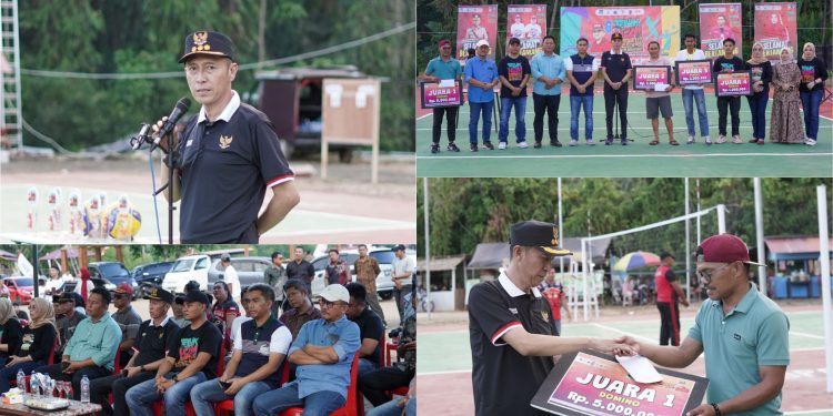 Turnamen Bola Voli Teluk H2M Resmi Dibuka, Bupati Iskandar Kamaru Minta Junjung Sportivitas