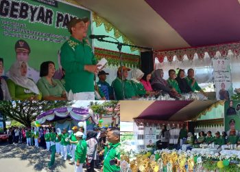 Didampingi Ketua TP-PPK, Bupati Yusra Hadiri Gebyar PAUD 2025