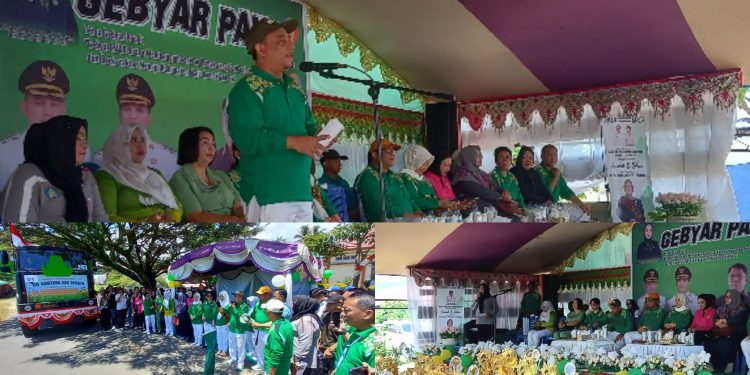 Didampingi Ketua TP-PPK, Bupati Yusra Hadiri Gebyar PAUD 2025