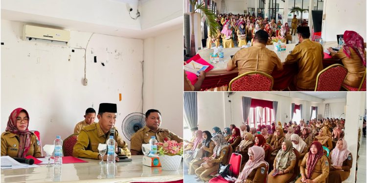 Dihadiri Bupati Iskandar, Disdikbud Bolsel Gelar Evaluasi Kinerja Kepsek