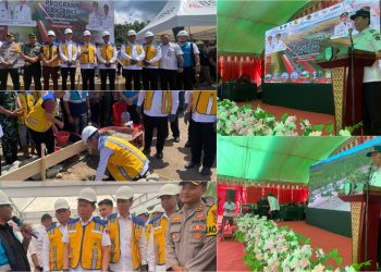 Bupati dan Wabup Bolsel Dampingi Wagub Victor Resmikan GROUNDBREAKING DAK Tematik PPKT di Motandoi