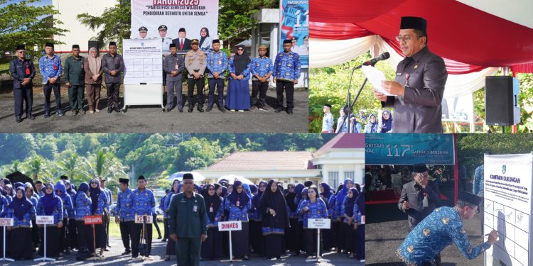 Pemkab Bolsel Gelar Upacara Harkitnas dan Hardiknas Dirangkaikan Apel Korpri