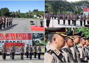 Kapolres Bolsel Lantik empat PJU dan Satu Kapolsek