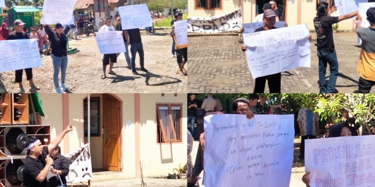 Warga Demo Sangadi Sangkub 1, Sampaikan Tiga Tuntutan Pamungkas