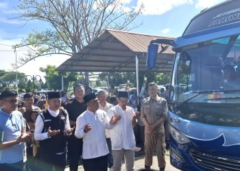 Bupati Yusra Lepas Keberangkatan 68 JCH Bolmong Menuju Tanah Suci