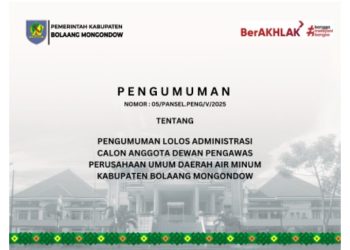 Berikut Nama-nama Calon Dewan Pengawas Perumda Air Minum yang Lolos Seleksi Administrasi