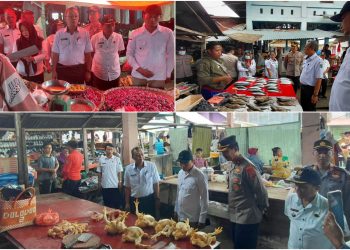 Jelang Idul Adha, Pemkab Bolmong Pantau Ketersediaan dan Harga Bapok di Sejumlah Pasar