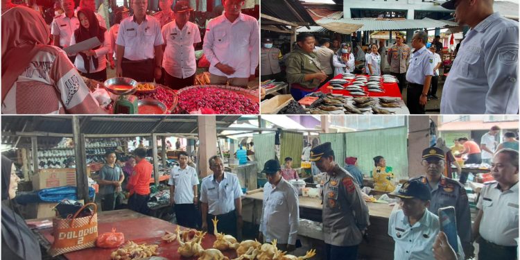 Jelang Idul Adha, Pemkab Bolmong Pantau Ketersediaan dan Harga Bapok di Sejumlah Pasar