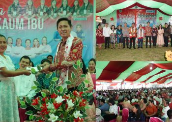 Bupati dan Wabup Bolsel Hadiri Perayaan Hari Wanita Kaum Ibu GMIBM