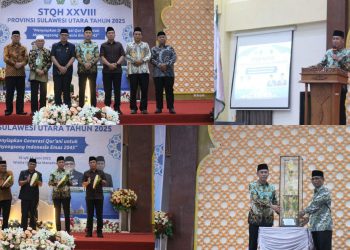 Selaku Ketua LPTQ, Bupati Iskandar Hadiri Pembukaan STQH XXVIII Tingkat Provinsi Sulut