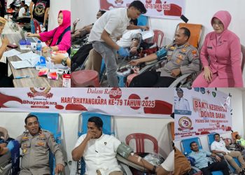 Polres dan Pemkab Bolsel Gelar Donor Darah