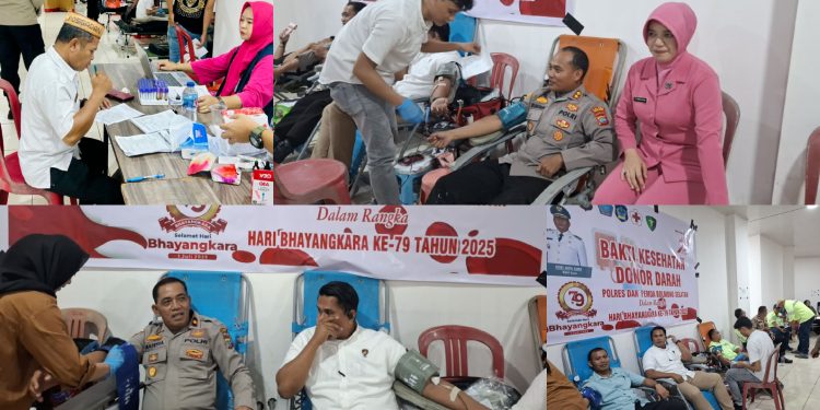Polres dan Pemkab Bolsel Gelar Donor Darah