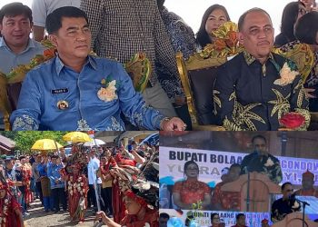 Bersama Gubernur Sulut, Bupati dan Wabup Bolmong Hadiri Perayaan Pekabaran Injil ke-121 dan Hut GMIBM Bersinode ke-75 di Desa Tonom