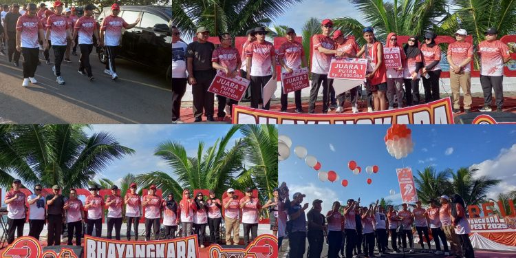 Meriah! Ribuan Peserta Ramaikan Soekarno Fun Run Bhyangkara Ideal Fest Bolsel 2025