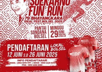 Ikut dan Ramaikan! Soekarno Fun Run 2025 Bolsel, Meriahkan Bulan Bing Karno dan Hut Bhayangkara ke-79