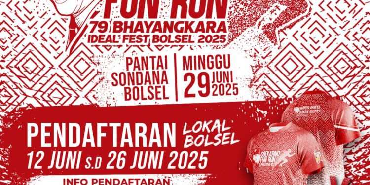 Ikut dan Ramaikan! Soekarno Fun Run 2025 Bolsel, Meriahkan Bulan Bing Karno dan Hut Bhayangkara ke-79