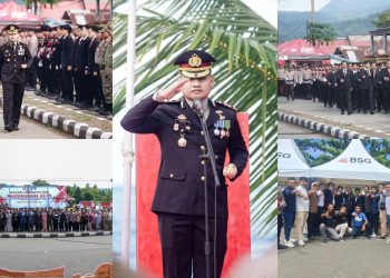 Upacara Peringatan HUT Bhayangkara ke-79 Tahun di Bolsel Berjalan Khidmat