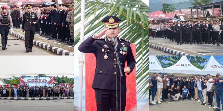 Upacara Peringatan HUT Bhayangkara ke-79 Tahun di Bolsel Berjalan Khidmat