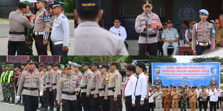 Tertib Berlalulintas dan Pastikan Kelengkapan Surat Kendaraan, Polres Bolsel Gelar Operasi Samrat 2025