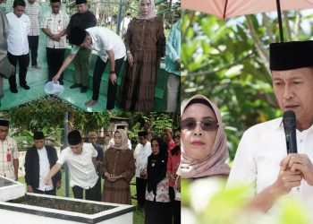 Bupati Iskandar Kamaru Bersama Jajarannya Ziarah ke Makam Tokoh-Tokoh Pemekaran Bolsel