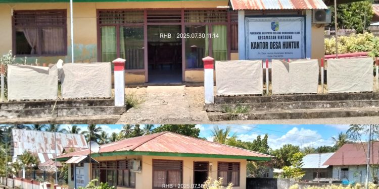 Sempat Dipalang Warga Kini Kantor Desa Huntuk Dibuka Lagi, Warga: Kami Tunggu Komitmen Pemda Bolmut