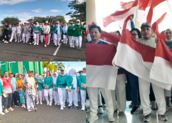 Jalan Sehat Awali Semarak Menyambut HUT ke-80 RI di Kabupaten Bolmong