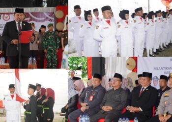Wabup Deddy Kukuhkan Anggota Paskibraka Bolsel untuk HUT ke-80 RI