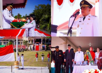 Bupati Yusra Alhabsyi Pimpin Upacara Peringatan HUT ke-80 RI di Bolmong