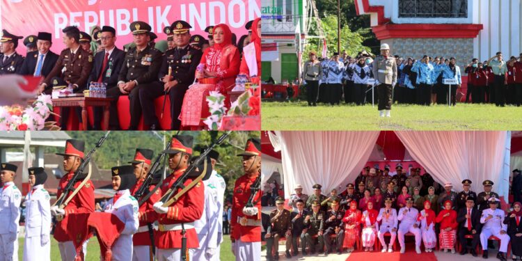 Bersama Jajarannya, Kapolres Bolsel Hadiri Upacara Peringatan HUT ke-80 RI