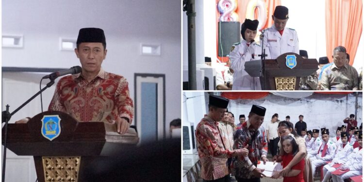 Pemkab Bolsel Gelar Malam Kenegaraan, Bupati dan Wabup Beri Insentif ke Paskibraka