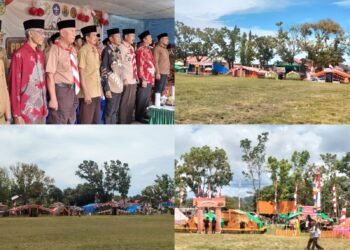 Miris! Tak Satupun Pejabat Tinggi Pemkab Bolmut Hadiri Pembukaan Perkemahan Pramuka di Lapangan Inomasa Bintauna