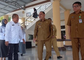 Bupati Yusra Alhabsyi Terima Kunker Kepala BPK-RI Perwakilan Sulut