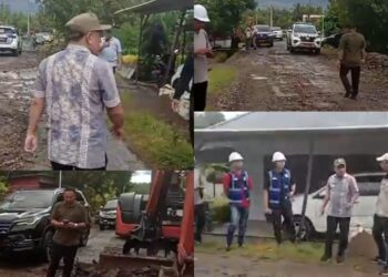 Bupati Yusra Tinjau Sejumlah Proyek Infrastruktur di Kecamatan Bolaang dan Passi