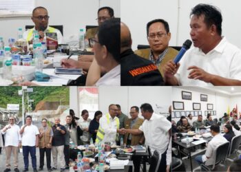 Dampingi Dirjen Perumahan, Wabup Bolsel Tinjau Progres Pembangunan Hunian Korban Erupsi Gunung Ruang di Modisi