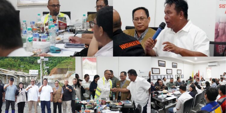 Dampingi Dirjen Perumahan, Wabup Bolsel Tinjau Progres Pembangunan Hunian Korban Erupsi Gunung Ruang di Modisi