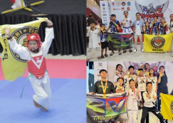 Atlet Taekwondo Bolsel Sabet 6 Medali Emas di Ajang Piala Gubernur Sulut 2025