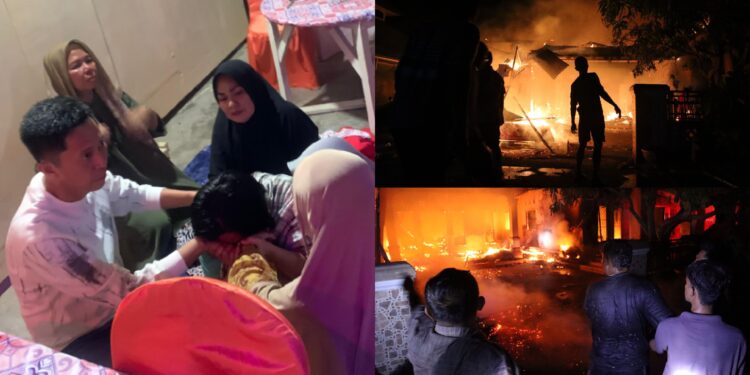 Rumah Sekretaris BPBD Bolsel Terbakar, Bupati Iskandar Turun Langsung ke Lokasi: Wujud Kepedulian di Tengah Duka