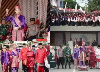 Berbusana Adat Bolango, Bupati Iskandar Hadiri Peringatan HUT ke-176 Bolaang Uki