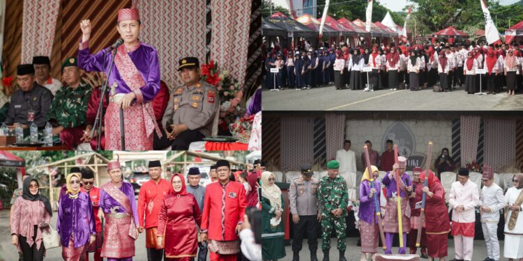 Berbusana Adat Bolango, Bupati Iskandar Hadiri Peringatan HUT ke-176 Bolaang Uki