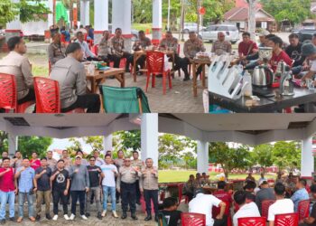 Polres Bolsel Gelar Coffee Morning Bersama Insan Pers