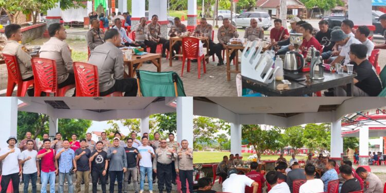 Polres Bolsel Gelar Coffee Morning Bersama Insan Pers
