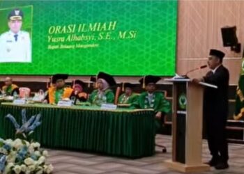 Hadiri Wisuda ke-XIV IAIN Manado, Bupati Yusra Alhabsyi Didaulat Bawakan Orasi Ilmiah