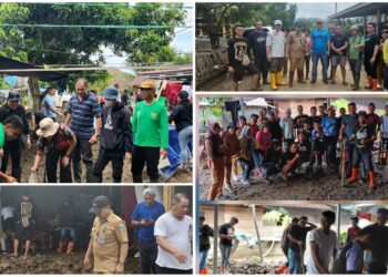 Gotong Royong ASN dan Warga Lakukan Pembersihan Pascabanjir