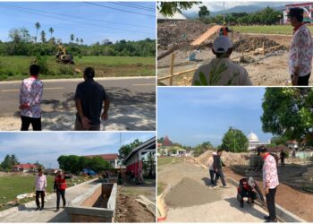 Bupati Iskandar Tinjau Progres Pembangunan Alun-alun dan Kesiapan Lahan GOR