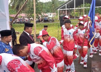 Wabup Deddy Resmi Lepas Kontingen Bolsel di Ajang Porprov Sulut 2025