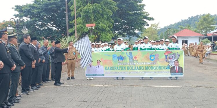 Bupati Yusra Alhabsyi Lepas Kontingen Bolmong Ikut Porprov 2025: Optimis Juara