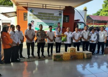 Pemkab Bolmong Terima Bantuan Kemanusiaan dari Pemkot Kotamobagu